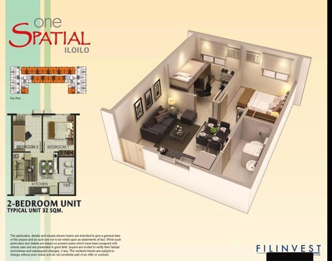 One Spatial Two Bedroom Condominium Unit With Pool And Gym Free Netflix And Wifi Iloilo City Eksteriør billede